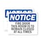 Signmission Fire Door This Door Is To Remain Closed OSHA Notice Sign, Vinyl Decal, 18in W x 12in L, 2PK OS-2PACK-NS-D-1218-L-12578 - alternate 1